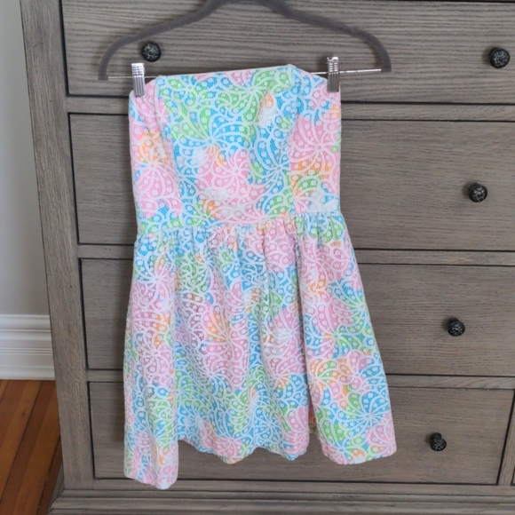 Lilly Pulitzer Colorful Lace Dress Size 2 - Picture 2 of 8